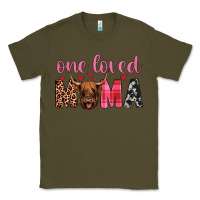 Army Green highland cow one loved mama Classic Tee - JahusDesignShop