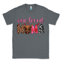 Charcoal Heather highland cow one loved mama Classic Tee - JahusDesignShop