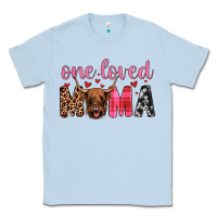 Dusty Blue highland cow one loved mama Classic Tee - JahusDesignShop