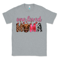 Heather Grey highland cow one loved mama Classic Tee - JahusDesignShop