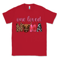 Red highland cow one loved mama Classic Tee - JahusDesignShop