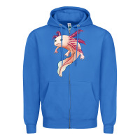 True Royal axolotl Zipper Hoodie - Jasminsmagicworld