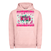 Pigment Salmon I am a survivor Urban Hoodie - NancyCooperArtShop