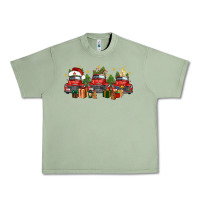 Oil Green christmas trucks Urban Heavy Tee - FaDigitalArtStudio