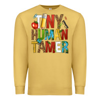 Antique Gold tiny human tamer Premium Sweatshirt - NancyCooperArtShop