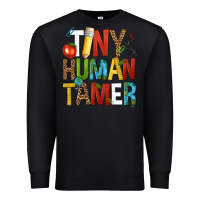 Black tiny human tamer Premium Sweatshirt - NancyCooperArtShop