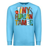 Ocean Blue tiny human tamer Premium Sweatshirt - NancyCooperArtShop