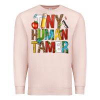 Pale Pink tiny human tamer Premium Sweatshirt - NancyCooperArtShop
