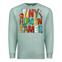 Seafoam tiny human tamer Premium Sweatshirt - NancyCooperArtShop