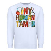 White tiny human tamer Premium Sweatshirt - NancyCooperArtShop