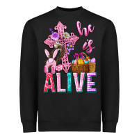 Black he is alive easter Heavyweight Sweatshirt - Neo Western