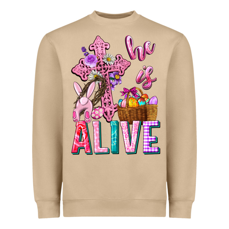He Is Alive Easter Heavyweight Sweatshirt by Neo Western | Teevron