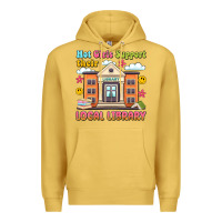 Antique Gold hot girls support their local library Premium Hoodie - Artiststas