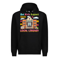 Black hot girls support their local library Premium Hoodie - Artiststas