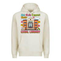 Oatmeal Heather hot girls support their local library Premium Hoodie - Artiststas