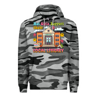 Slate Camo hot girls support their local library Premium Hoodie - Artiststas