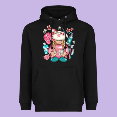 Dentist Gnome Heavyweight Hoodie Designed By Nancycooperartshop
