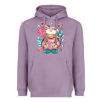 Lavender dentist gnome Heavyweight Hoodie - NancyCooperArtShop