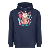 Navy dentist gnome Heavyweight Hoodie - NancyCooperArtShop