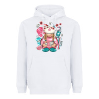 White dentist gnome Heavyweight Hoodie - NancyCooperArtShop
