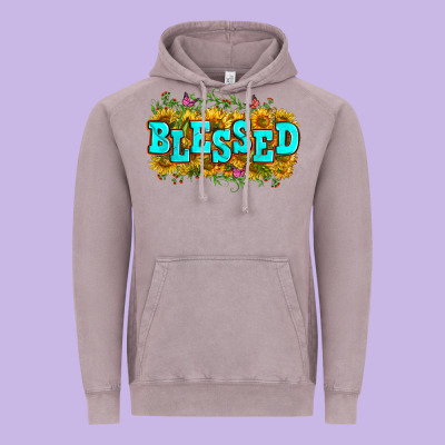 Western Blessed Vintage Hoodie Designed By Zillion Design Studio