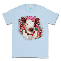 Dusty Blue heifer valentines Classic Tee - JahusDesignShop
