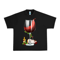 Black christmas wine glass Urban Heavy Tee - FaDigitalArtStudio