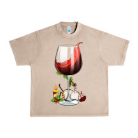 French Oak christmas wine glass Urban Heavy Tee - FaDigitalArtStudio