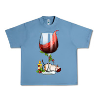 Pebble Blue christmas wine glass Urban Heavy Tee - FaDigitalArtStudio