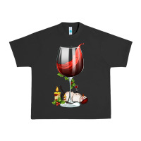 Pigment Black christmas wine glass Urban Heavy Tee - FaDigitalArtStudio