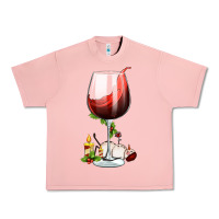 Salmon christmas wine glass Urban Heavy Tee - FaDigitalArtStudio
