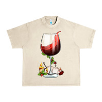 Sandshell christmas wine glass Urban Heavy Tee - FaDigitalArtStudio