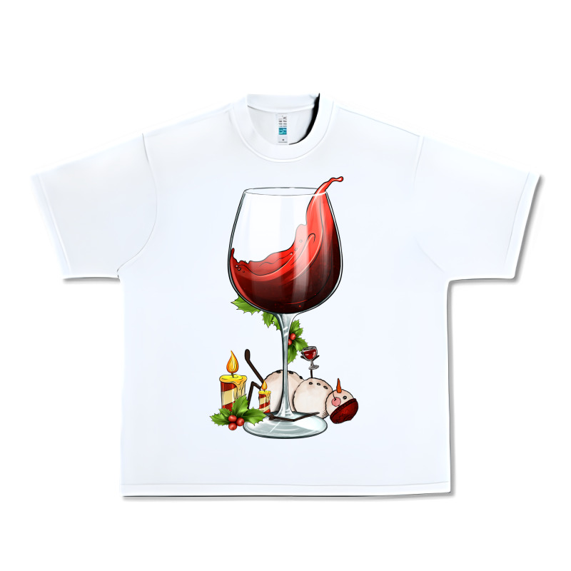 Christmas Wine Glass Urban Heavy Tee by FaDigitalArtStudio | Teevron