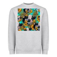 Heather Grey holstein cow seamless pattern Heavyweight Sweatshirt - HRA Design Shop