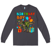 Smoke birthday boy t rex Long Sleeve Tee - Artiststas