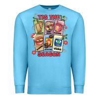 Ocean Blue this the season tamales pan dulce Premium Sweatshirt - MaliasSmallBusiness