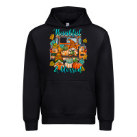 Black Thankful Blessed Urban Hoodie - texasbilliewilder