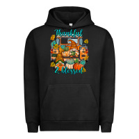 Pigment Black Thankful Blessed Urban Hoodie - texasbilliewilder