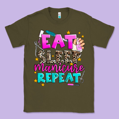 Eat Sleep Manicure Repeat Classic Tee Designed By Adodesignshop