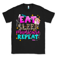 Black eat sleep manicure repeat Classic Tee - AdoDesignShop