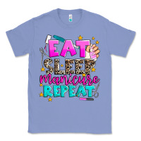 Colony Blue eat sleep manicure repeat Classic Tee - AdoDesignShop