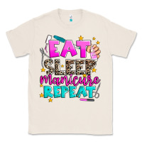 Natural eat sleep manicure repeat Classic Tee - AdoDesignShop