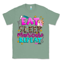 Sage eat sleep manicure repeat Classic Tee - AdoDesignShop