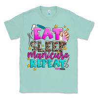 Seafoam eat sleep manicure repeat Classic Tee - AdoDesignShop