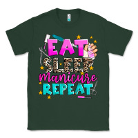 Sports Green eat sleep manicure repeat Classic Tee - AdoDesignShop