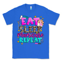 True Royal eat sleep manicure repeat Classic Tee - AdoDesignShop