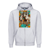 Heather Grey Western Ranch Life Mustang Horse Zipper Hoodie - LillyAllenDesigns