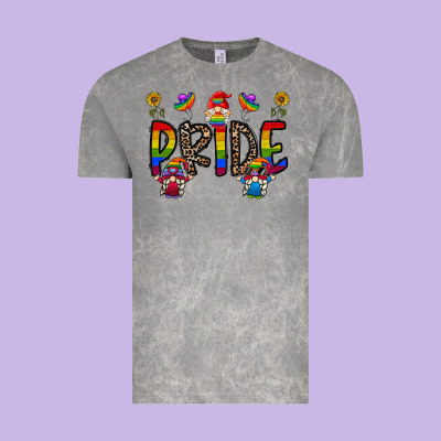 Pride Gnome Vintage Tee Designed By Cowhidedigitalart