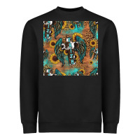 Black faith cross seamless pattern Heavyweight Sweatshirt - HRA Design Shop