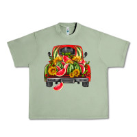 Oil Green watermelon and truck Urban Heavy Tee - HRA Design Shop